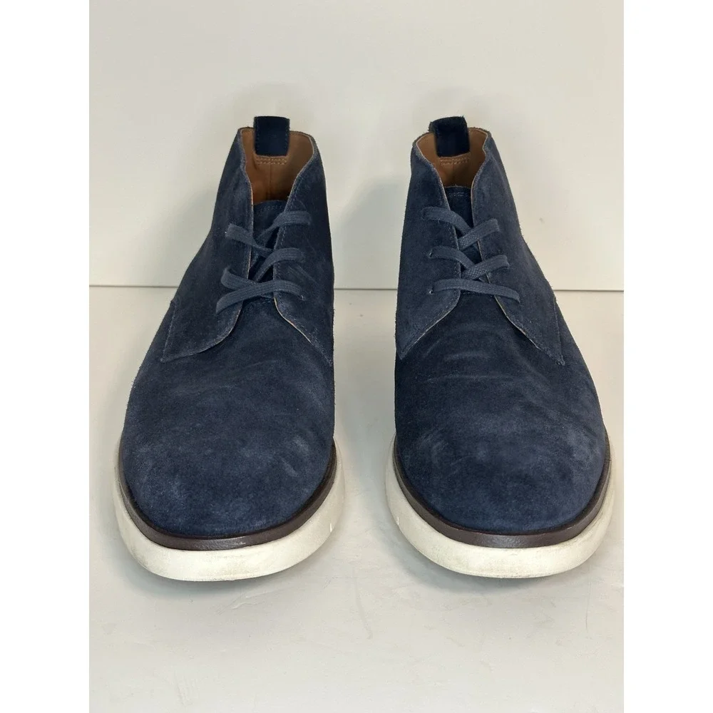Allen Edmonds, Carson Hybrid Chukka Boots, Sea‎ Suede, Size 10D